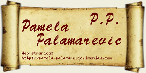 Pamela Palamarević vizit kartica